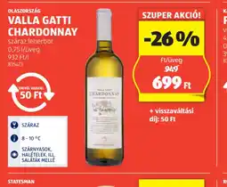 ALDI Valla Gatti Chardonnay ajánlat