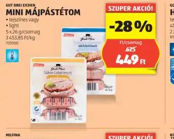 ALDI Gut Drei Eichen Mini Májpástétom ajánlat