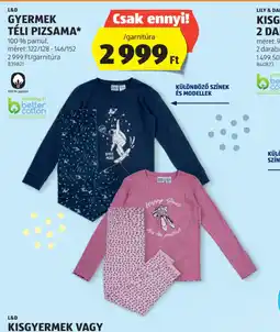 ALDI Gyerek Téli Pizsama ajánlat