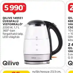 Auchan Qilive 149551 Üvegfalú Vízforral ajánlat