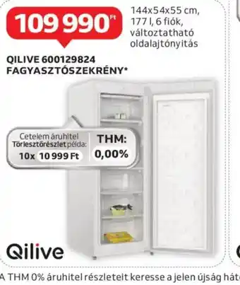 Auchan Qilive Fagyasztszekrény 600129824 ajánlat