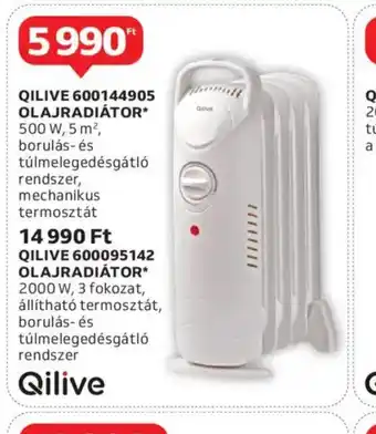 Auchan Qilive Olajradiátor ajánlat