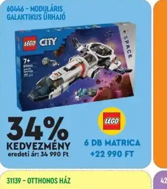 Auchan LEGO City 60446 Moduláris Galaktikus űrhaj ajánlat