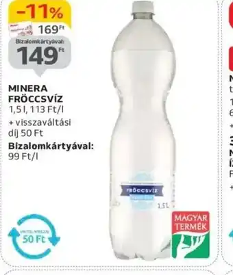 Auchan Minerálvíz Fröccs víz ajánlat