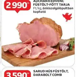 Auchan Auchan kedvenc füstölt-főtt tarja ajánlat