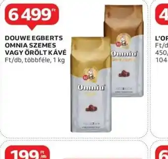 Auchan Douwe Egberts Omnia szemes vagy őrölt kávé ajánlat