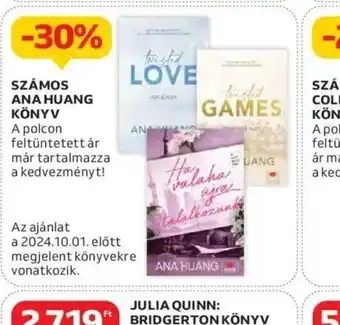 Auchan Számos Ana Huang könyv ajánlat