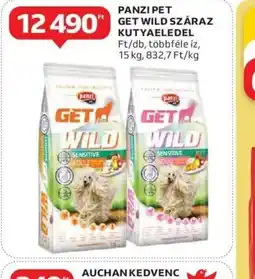 Auchan Panzi Pet Get Wild Száraz Kutyaeledel ajánlat