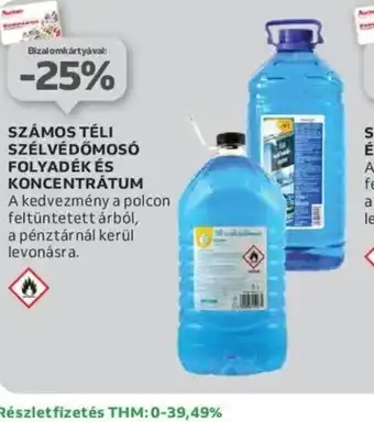 Auchan Számos téli szélvédő folyadék és koncentrátum ajánlat