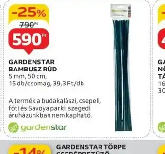 Auchan Gardenstar Bambusz Rúd ajánlat