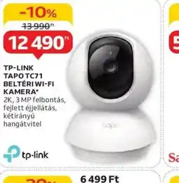 Auchan TP-Link Tapo TC71 Beltéri Wi-Fi Kamera ajánlat