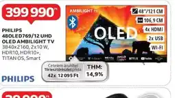 Auchan Philips 48OLED769/12 UHD OLED Ambilight TV ajánlat