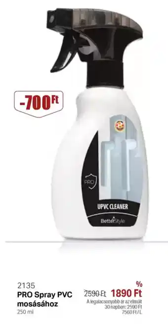 BetterStyle PRO Spray PVC mosásához ajánlat