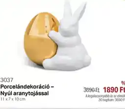 BetterStyle Porcelándekoráció - Nyúl aranytojással ajánlat