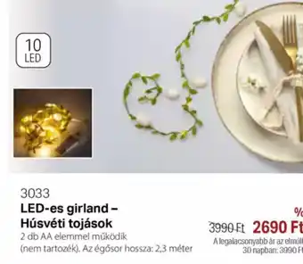 BetterStyle LED-es girland - Húsvéti tojások ajánlat