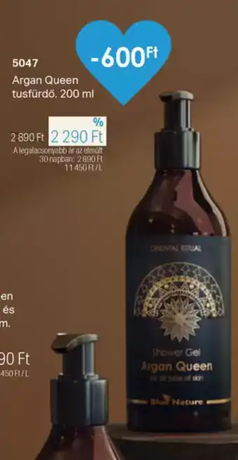 BetterStyle Argan Queen tusfürdő ajánlat