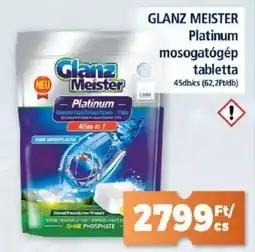 Goods Market GLANZ MEISTER Platinum mosogatógép tabletta ajánlat