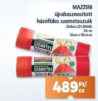 Goods Market MAZZINI újrahasznosított húzófüles szemeteszsák ajánlat