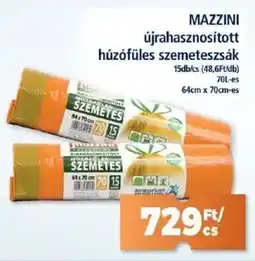 Goods Market MAZZINI újrahasznosított húzófüles szemeteszsák ajánlat