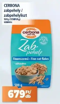 Goods Market CERBONA zabpehely / zabpehelyliszt ajánlat