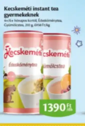 EcoFamily Kecskeméti instant tea gyermekeknek ajánlat