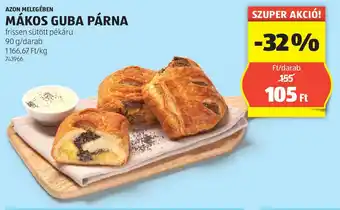 ALDI Azon Melegében mákos guba párna ajánlat