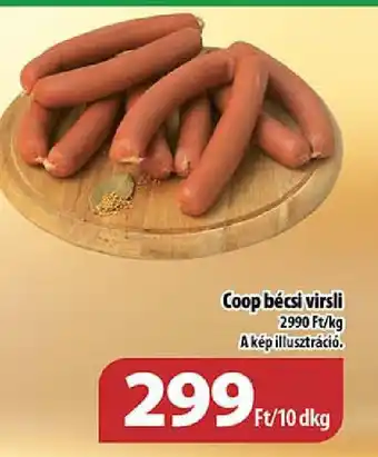 Coop Coop bécsi virsli ajánlat