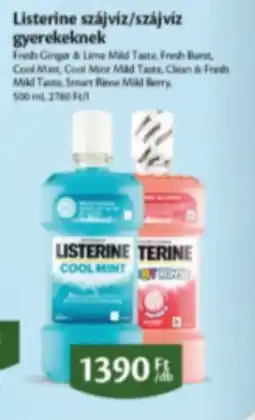 EcoFamily Listerine szájvíz/szájvíz gyerekeknek ajánlat