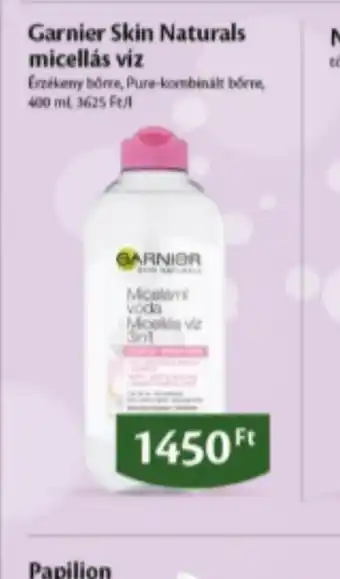 EcoFamily Garnier Skin Naturals micellás víz ajánlat