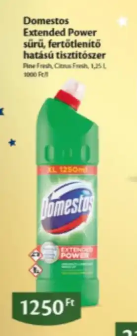 EcoFamily Domestos Extended Power sűrű, fertőtlenítő hatású tisztítszer ajánlat