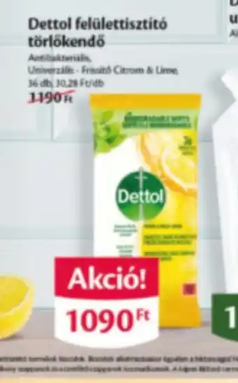 EcoFamily Dettol felülettisztít törlőkendő ajánlat