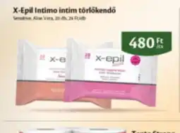 EcoFamily X-Epil Intimo intim törlőkendő ajánlat