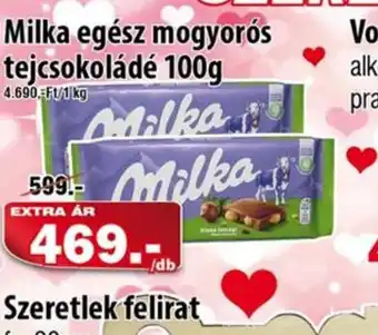 Vianni Drogéria Milka egész mogyors tejcsokoládé ajánlat