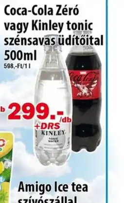 Vianni Drogéria Coca-Cola Zero vagy Kinley tonic szénsavas üdítőital ajánlat