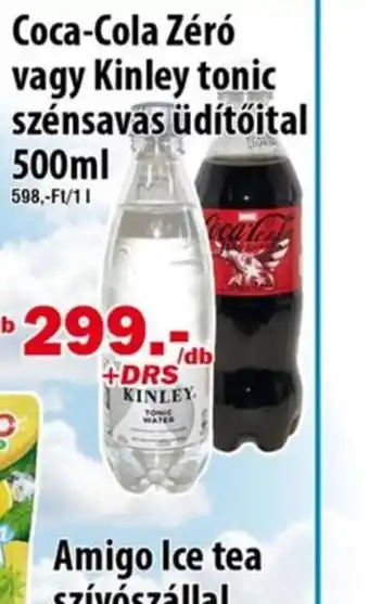 Vianni Drogéria Coca-Cola Zero vagy Kinley tonic szénsavas üdítőital ajánlat