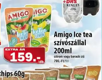 Vianni Drogéria Amigo Ice Tea szivszállal ajánlat