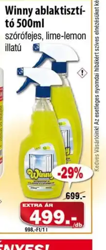 Vianni Drogéria Winny ablaktístíto 500ml ajánlat