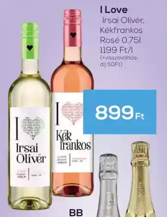 GRoby I Love Irsai Olivér, Kékfrankos Rosé ajánlat