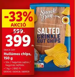 Lidl SNACK DAY Hullámos chips ajánlat