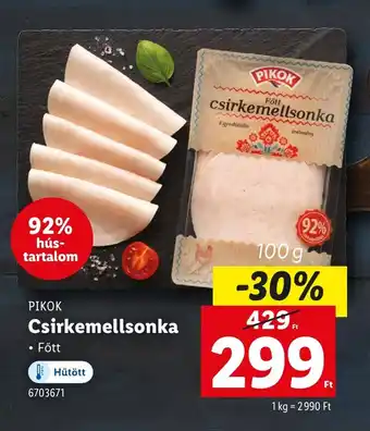 Lidl PIKOK Csirkemellsonka ajánlat