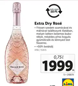 Lidl Extra Dry Rosé ajánlat