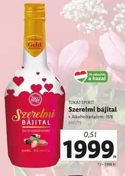 Lidl TOKAJ SPIRIT Szerelmi bájital ajánlat