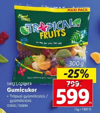 Lidl SWEET CORNER Gumicukor ajánlat