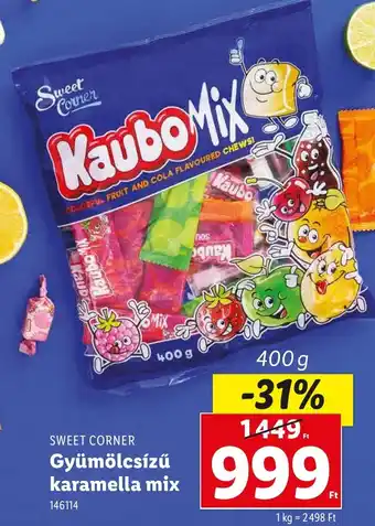 Lidl SWEET CORNER Gyümölcsízű karamella mix ajánlat