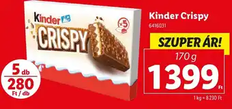 Lidl Kinder Crispy ajánlat