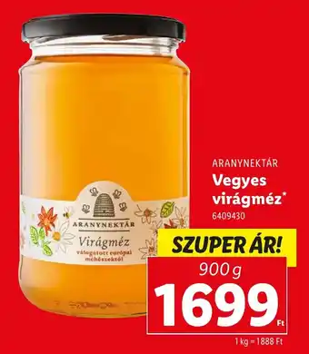 Lidl ARANYNEKTÁR Vegyes virágméz ajánlat