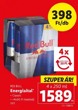 Lidl RED BULL Energiaital ajánlat