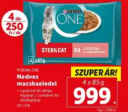 Lidl PURINA ONE Nedves macskaeledel ajánlat