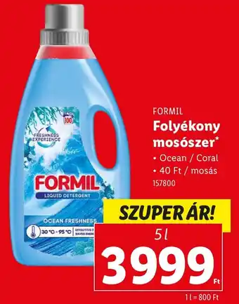 Lidl FORMIL Folyékony mosószer ajánlat