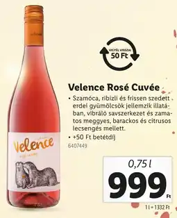 Lidl Velence Rosé Cuvée ajánlat